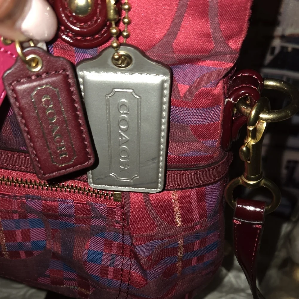 Coach Poppy Tartan Plaid Crossbody